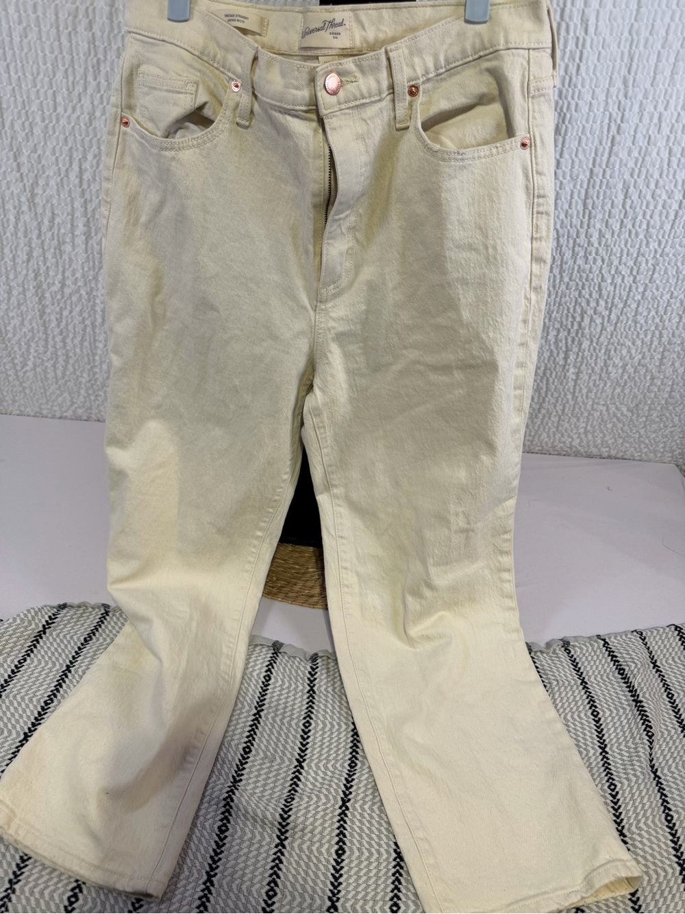 Universal Thread Cream Wide Leg Jeans